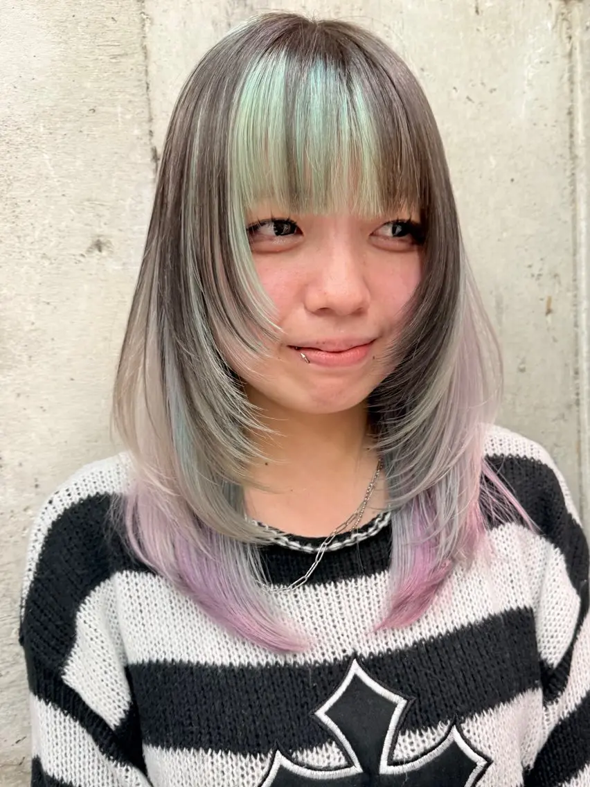 セミロング 無料カットモデル／ 小澤龍稀のヘアスタイル