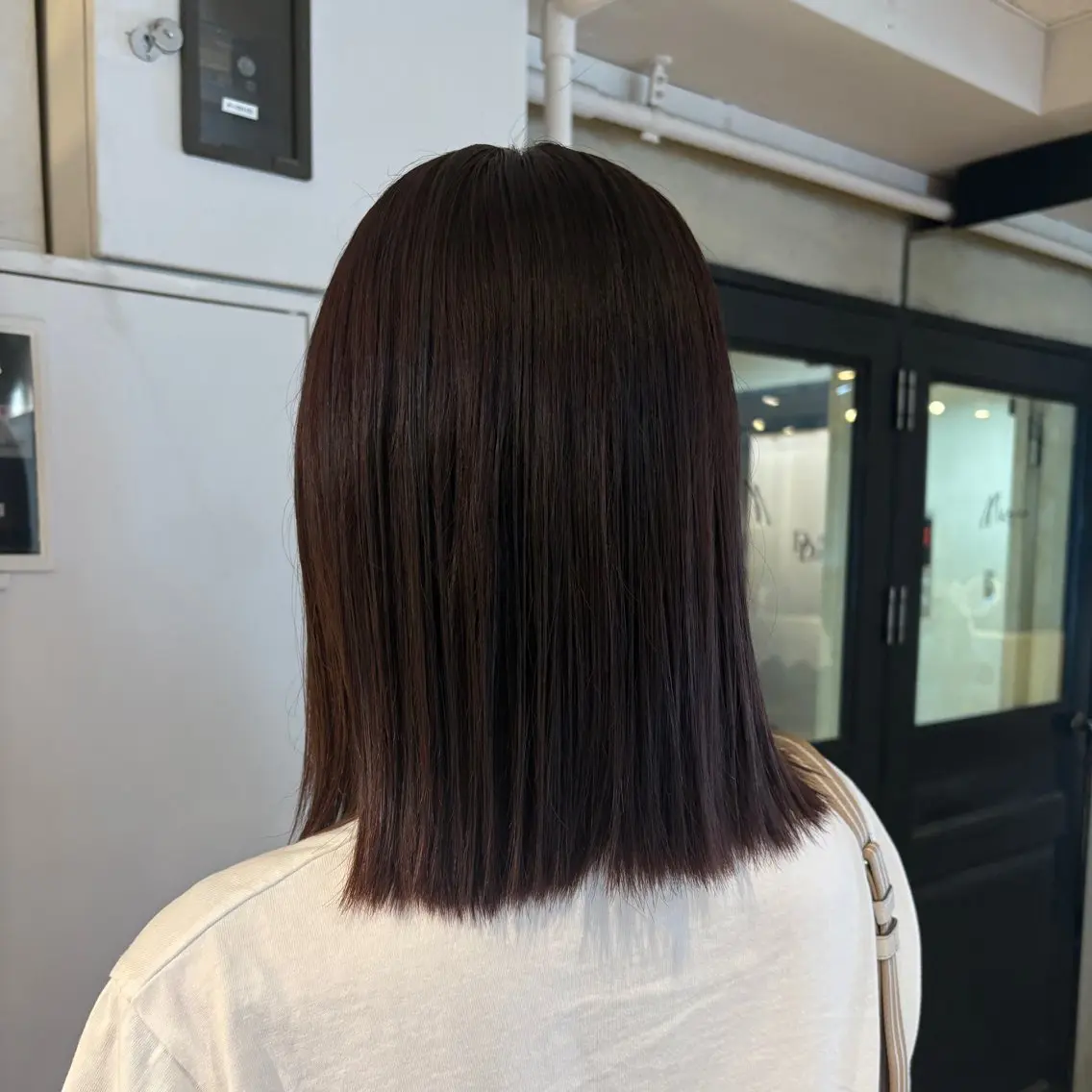 セミロング カラー ヘアアレンジ ラベンダーカラー ヘアカラー トリートメント ヘアセット 🫧ハイトーン×艶 カラー🫧 Rionのヘアスタイル