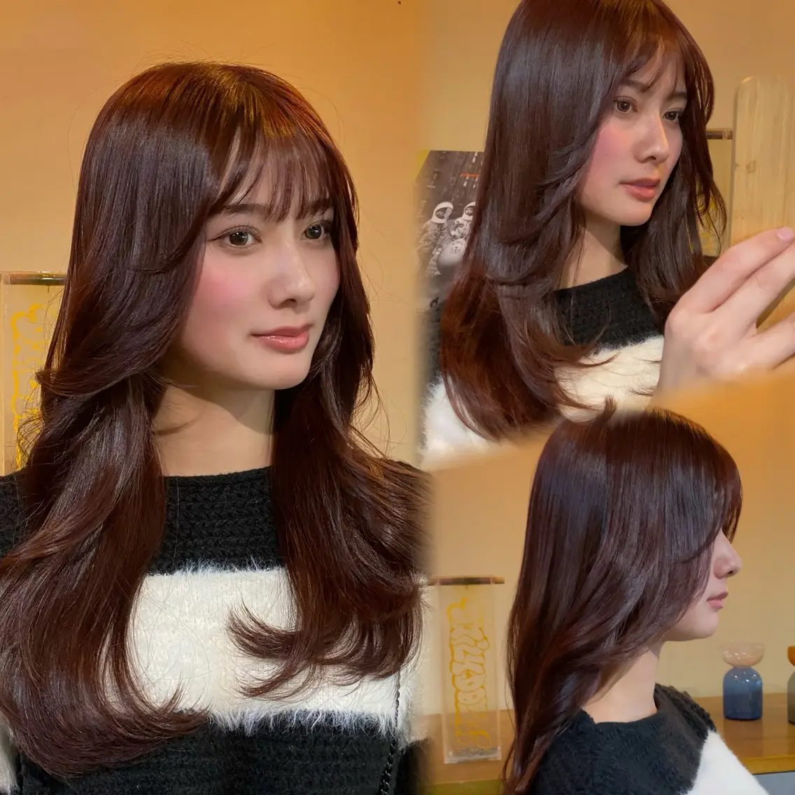 ロング カラー ヘアカラー トリートメント オリーブベージュ 🫒🩶Rianaのヘアスタイル