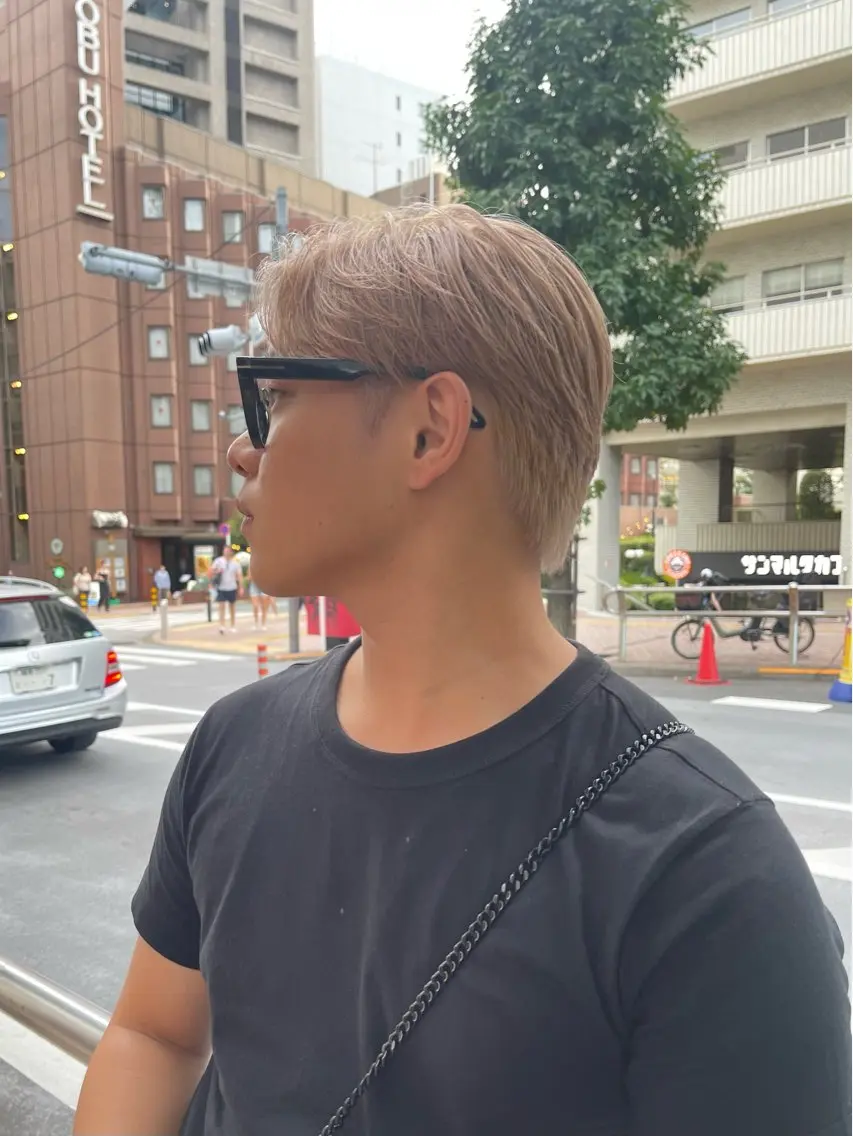 メンズ初回限定¥9000 ダブルカラー&髪質改善トリートメント ハイトーン/デザインカラー/透明感カラーの写真