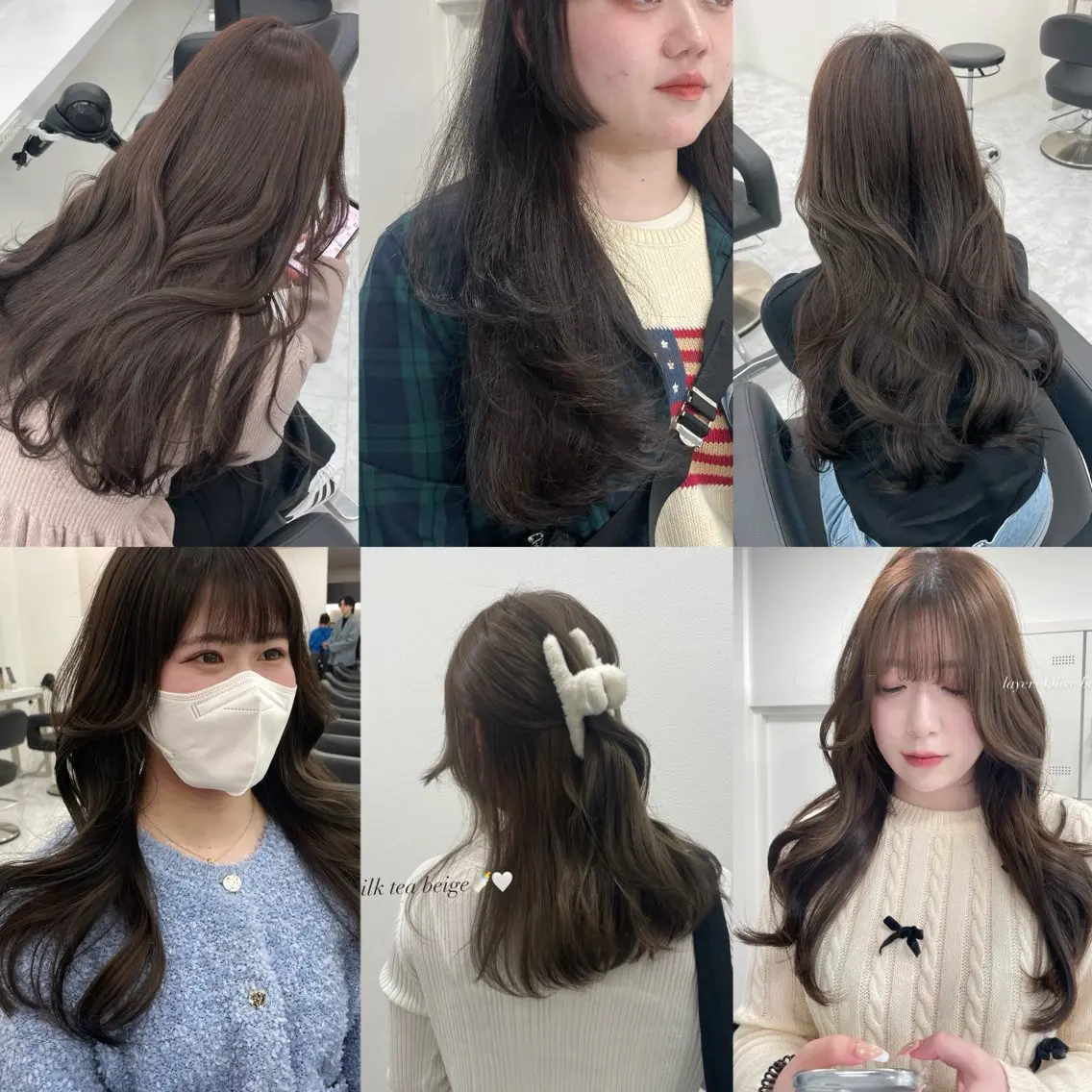 【ベージュ系艶ワンカラー୨୧】オリジナルトリートメント付き炭酸スパ🫧+スタイリングの写真
