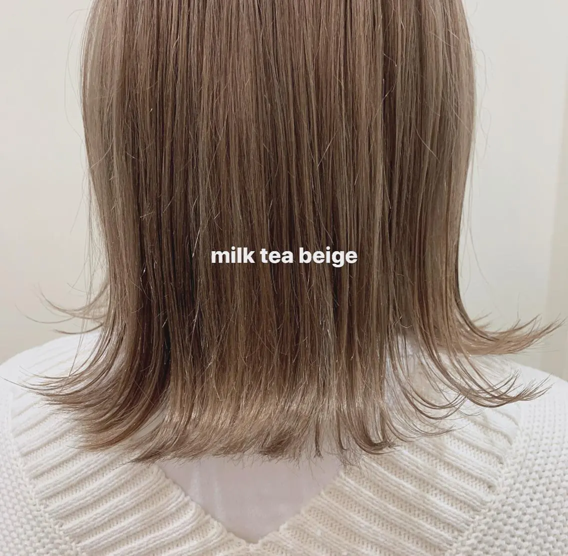 ミディアム カラー ベージュカラー ハイライトカラー ミルクティーベージュ ハイライト ブリーチなしWカラー /レイヤー🎀マリノのヘアスタイル