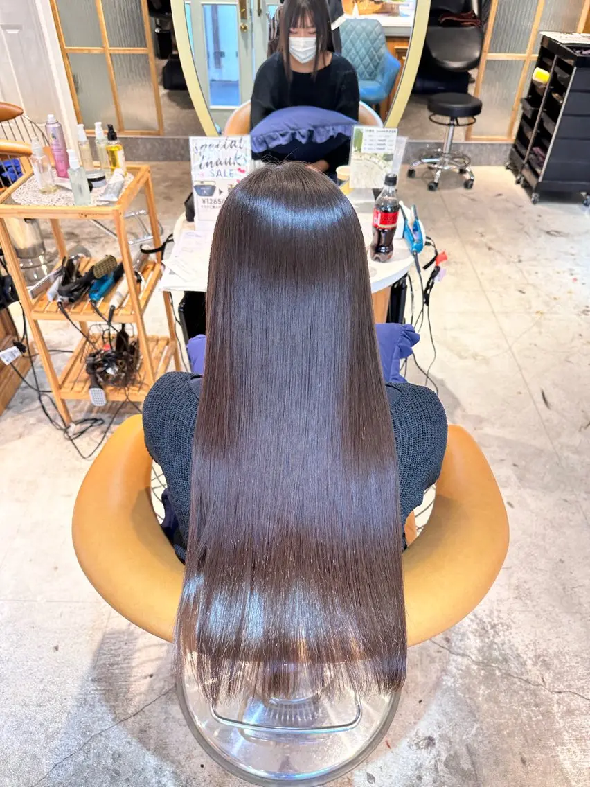 業界初🌟表参道最安値❣️ほぼ傷まないイノアカラー＋カット＋ケアトリートメントの写真