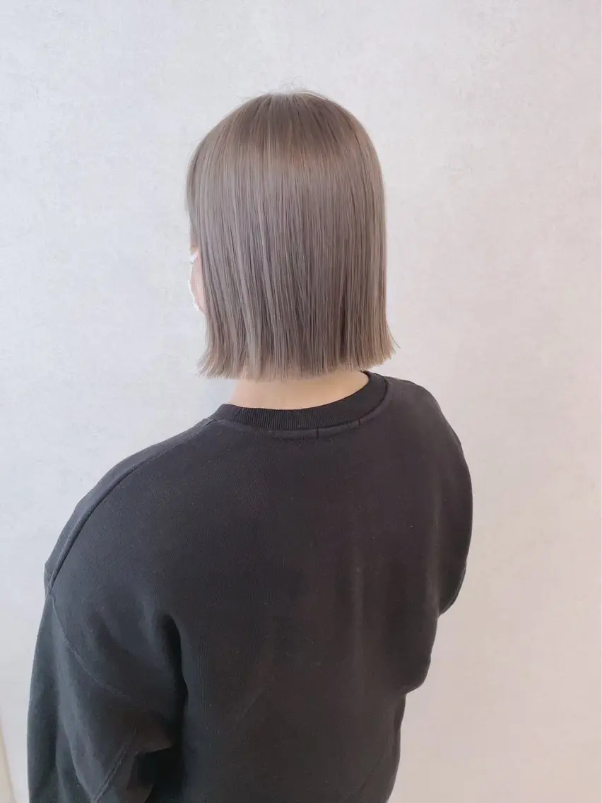 ショート カラー ヘアカラー トリートメント 赤み無し柔らかカラー 【梅田】madokaのヘアスタイル