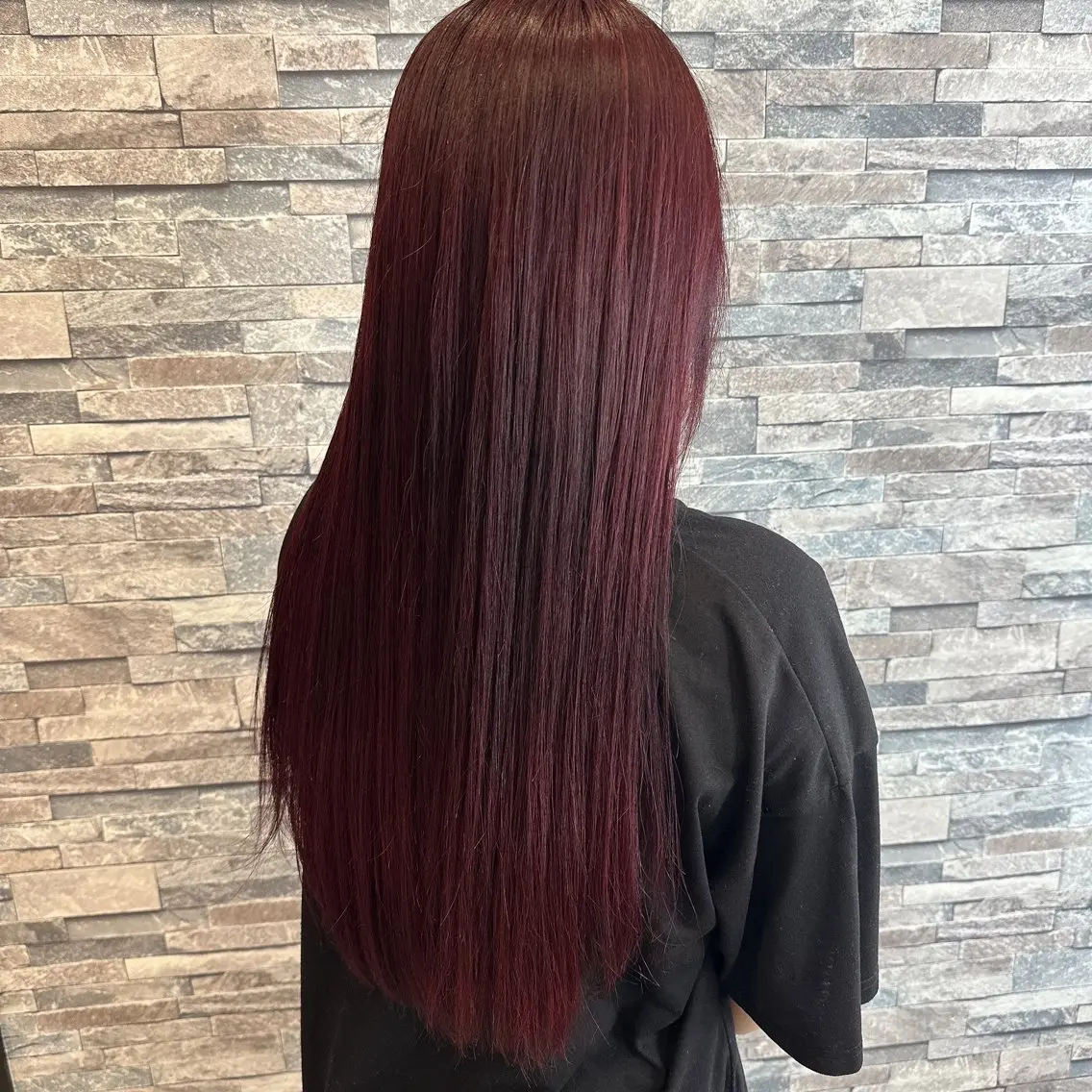 ロング カラー ボルドーカラー 🫧アレンジ･髪質 改善maica🫧のヘアスタイル