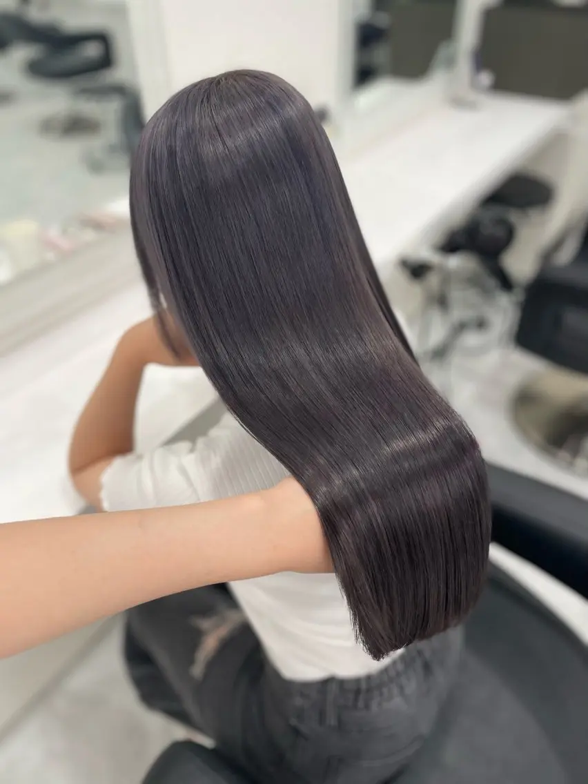 セミロング ヘアカラー トリートメント 🪞韓国🤍大人っぽ 艶髪🤍FRUITSのヘアスタイル