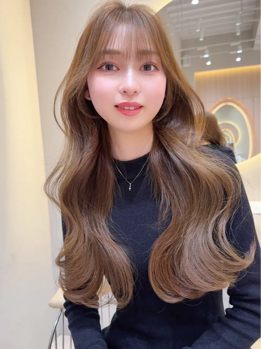 ロング カラー カット ヘアカラー トリートメント 美髪縮毛矯正✨🫧 レイヤー川村利幸のヘアスタイル
