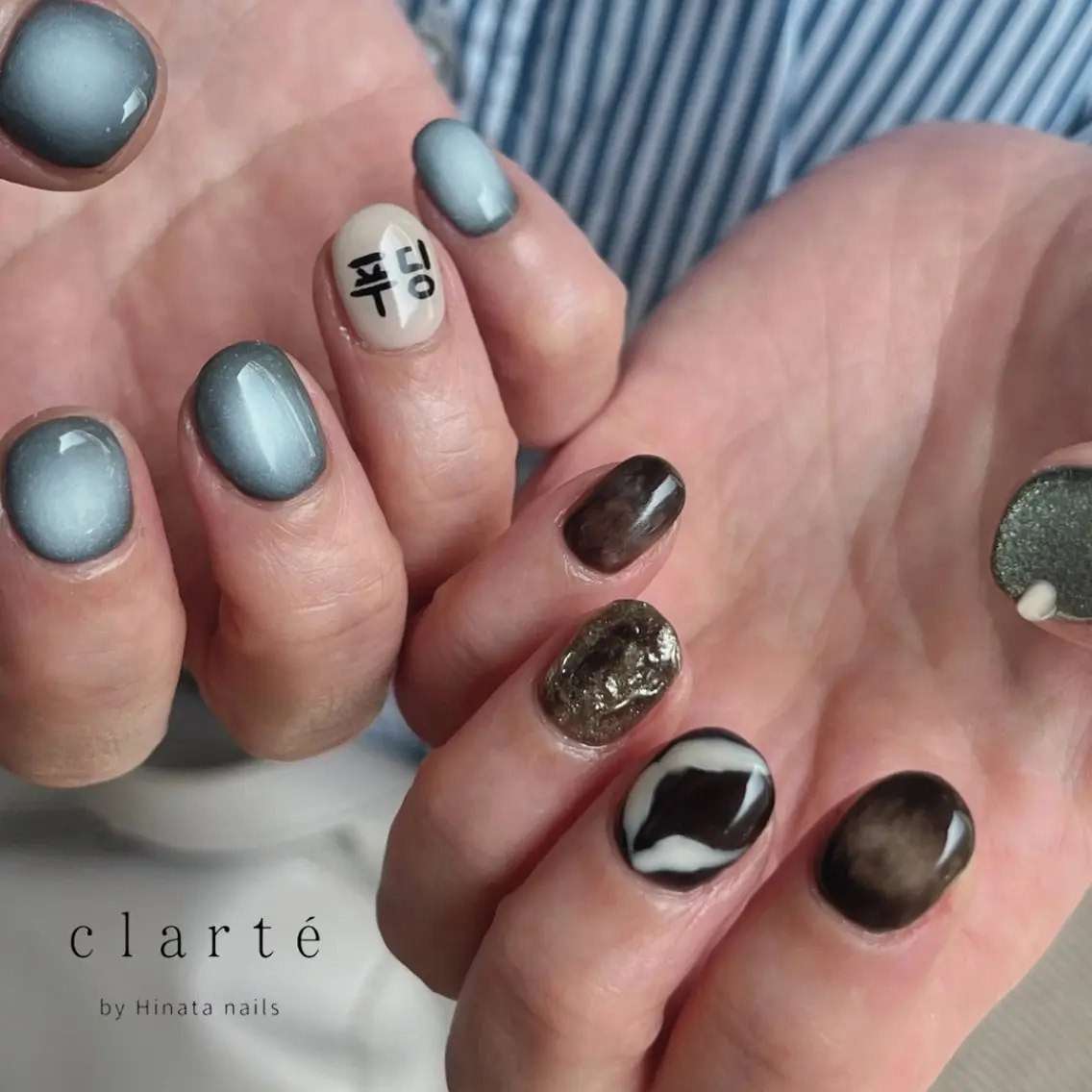 ネイル ハンドネイル 【LaCLARTE】 京橋各線駅ﾁｶ🩶のマツエク・マツパデザイン