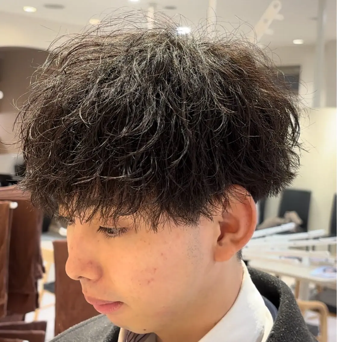 パーマ メンズ メンズパーマ美容師 りゅうせいのヘアスタイル