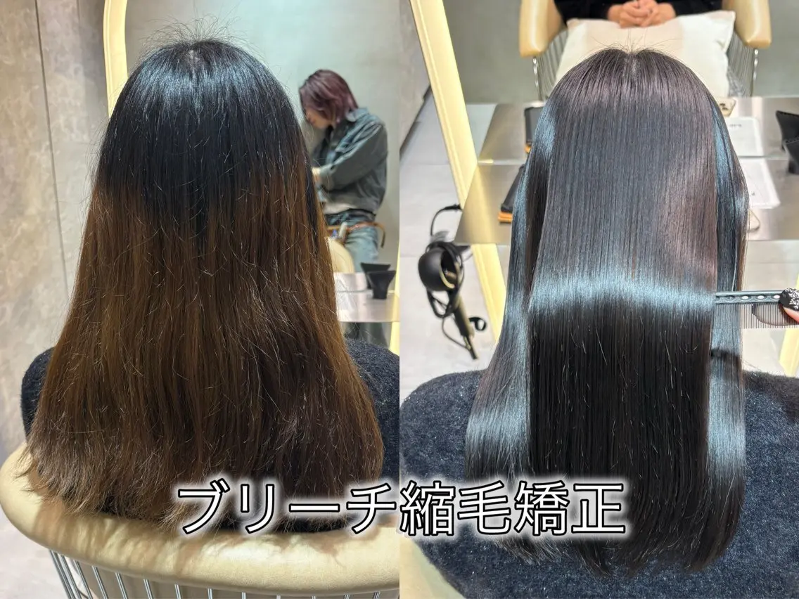 ロング カット ヘアカラー 縮毛矯正 トリートメント ✵髪質改善 レイヤー 佐藤琉好✵のヘアスタイル