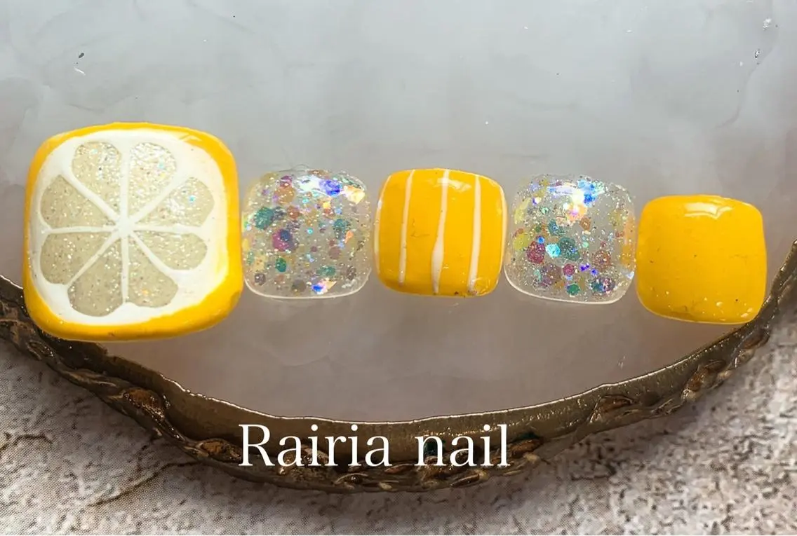 ネイル ジェルネイル パラジェル 夏ネイル Rairia nail本八幡店のネイルデザイン