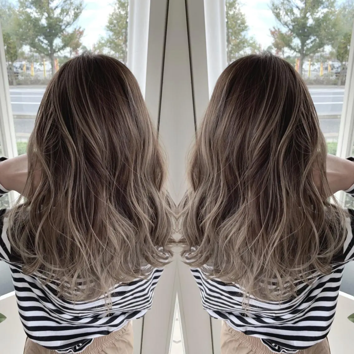 ロング カラー EARTH石巻店 尾形 裕のヘアスタイル