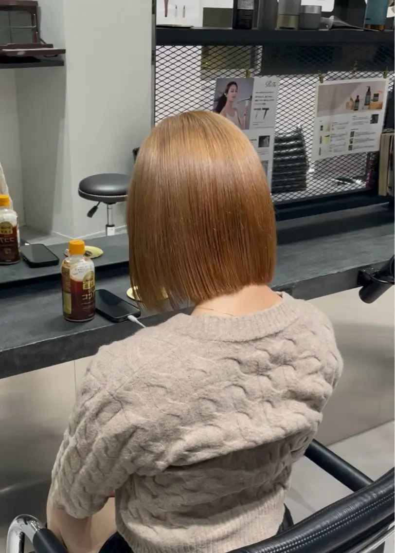 ショート カラー ベージュカラー ブリーチ ミルクティーベージュ 💝ブリーチ ショート/れい💝のヘアスタイル