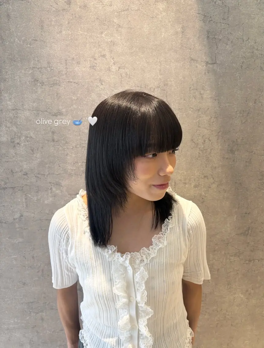 カラー 透明感カラー グレージュ オリーブグレージュ オリーブグレー 縮毛矯正/暖色カラー 美花🐰🎀のヘアスタイル