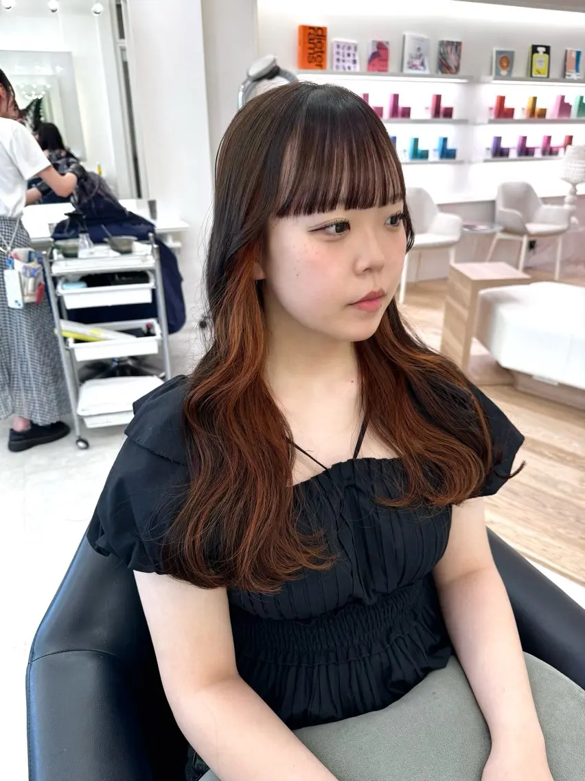 ロング カラー ヘアカラー ♡ParveMix NANO♡のヘアスタイル