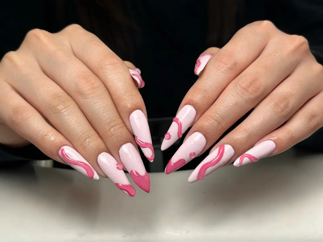ロング ハンドネイル 28nails. 宮崎のネイルデザイン