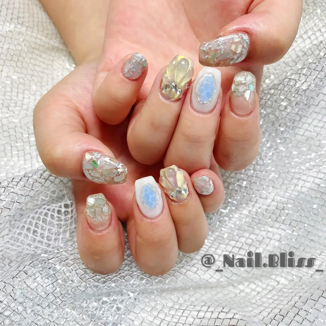ネイル 夏ネイル ハンドネイル NAIL BLISSのネイルデザイン