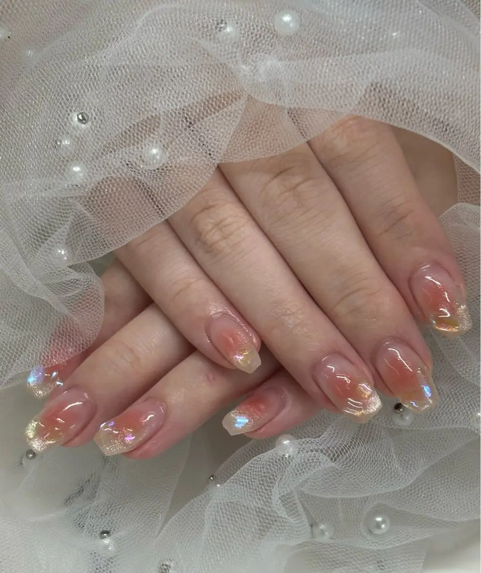 💜オフ込みチークネイル💜の写真