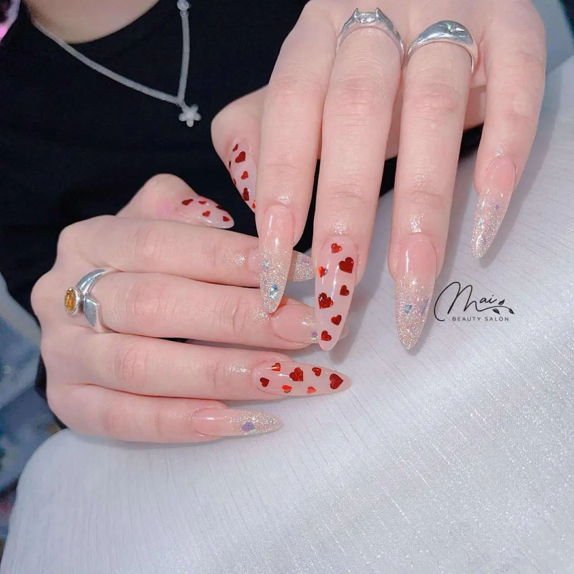 ネイル ジェルネイル パラジェル ワンホンネイル MaiBeauty Niのネイルデザイン