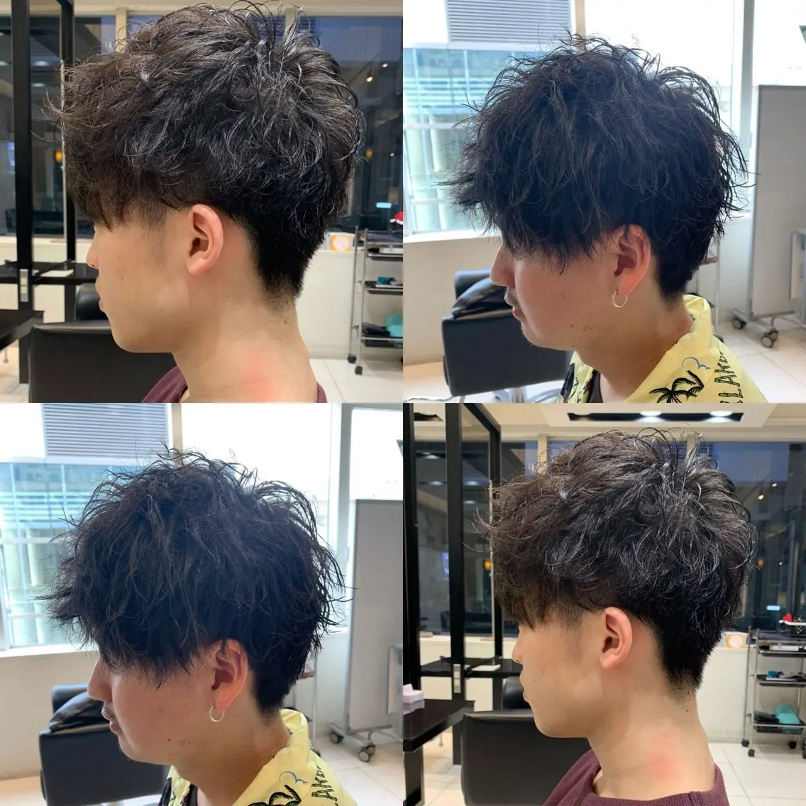 メンズカット+パーマの写真
