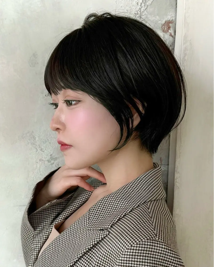 ショート カラー カット ヘアカラー トリートメント 💍新宿ショート 💍岩田莉奈のヘアスタイル