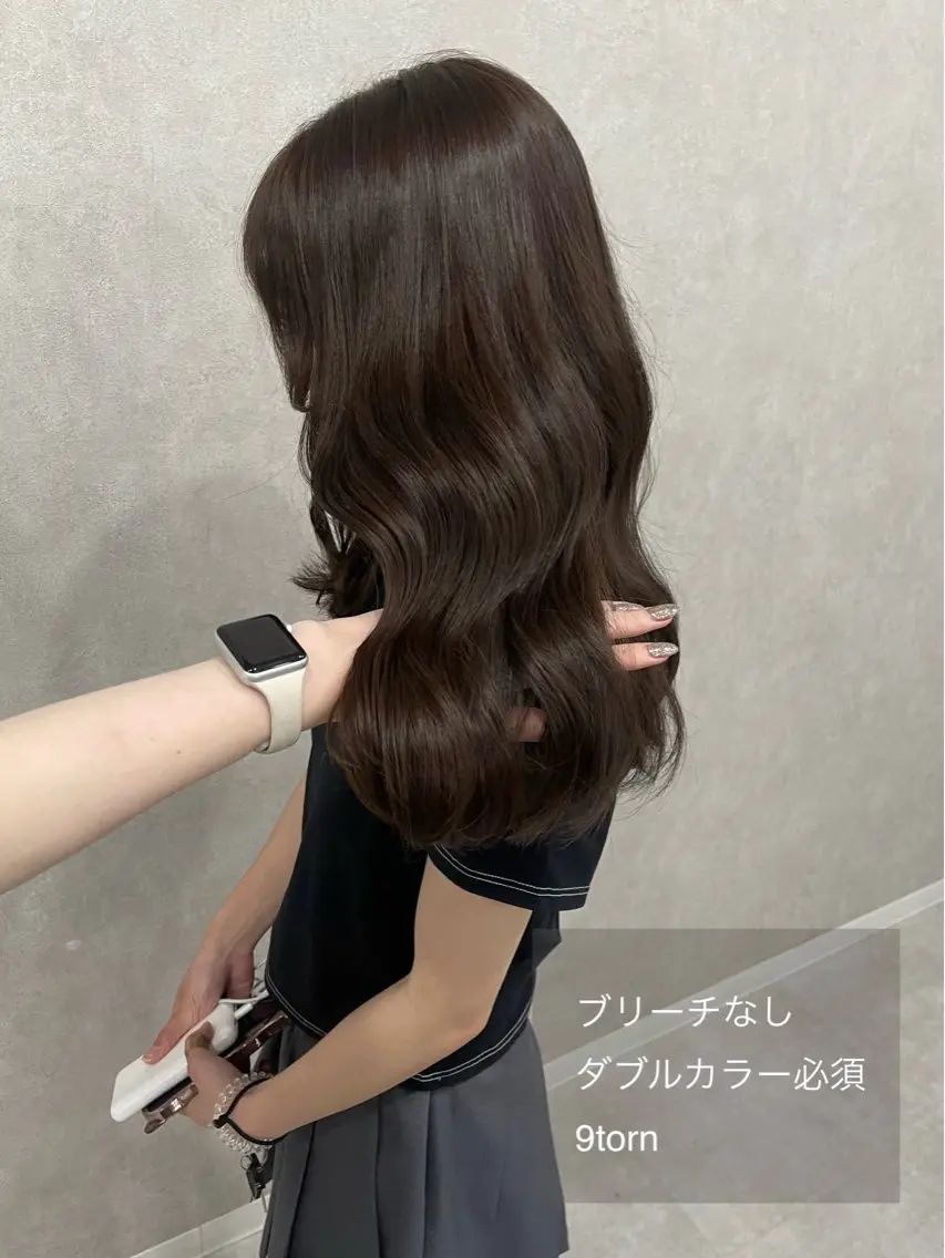ロング カラー カット ヘアカラー トリートメント 盛れる顔まわり✨🎀 レイヤー別所好葉のヘアスタイル