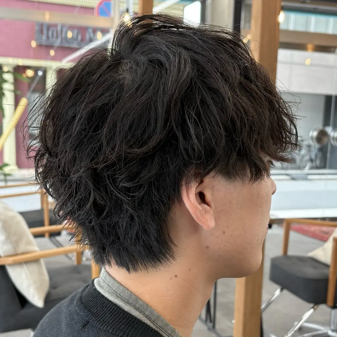 ショート パーマ メンズ カット パーマ いちか🤍 COQU千葉のヘアスタイル
