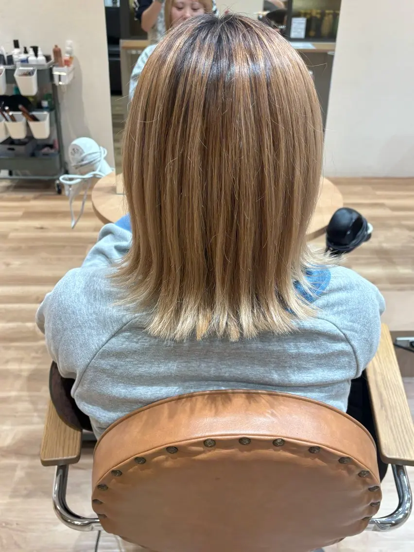 ミディアム 南 颯七のヘアスタイル