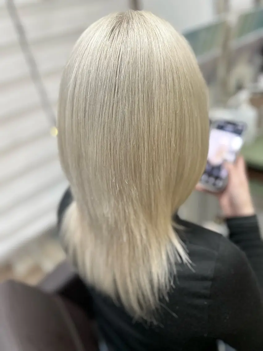 ミディアム ヘアカラー くせ改善師 髪質改善師ゴトウのヘアスタイル
