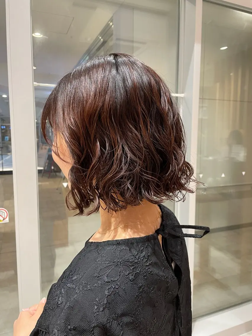 パーマ ボブ カット パーマ ☁️ボブパーマ/ 咲良🪄のヘアスタイル