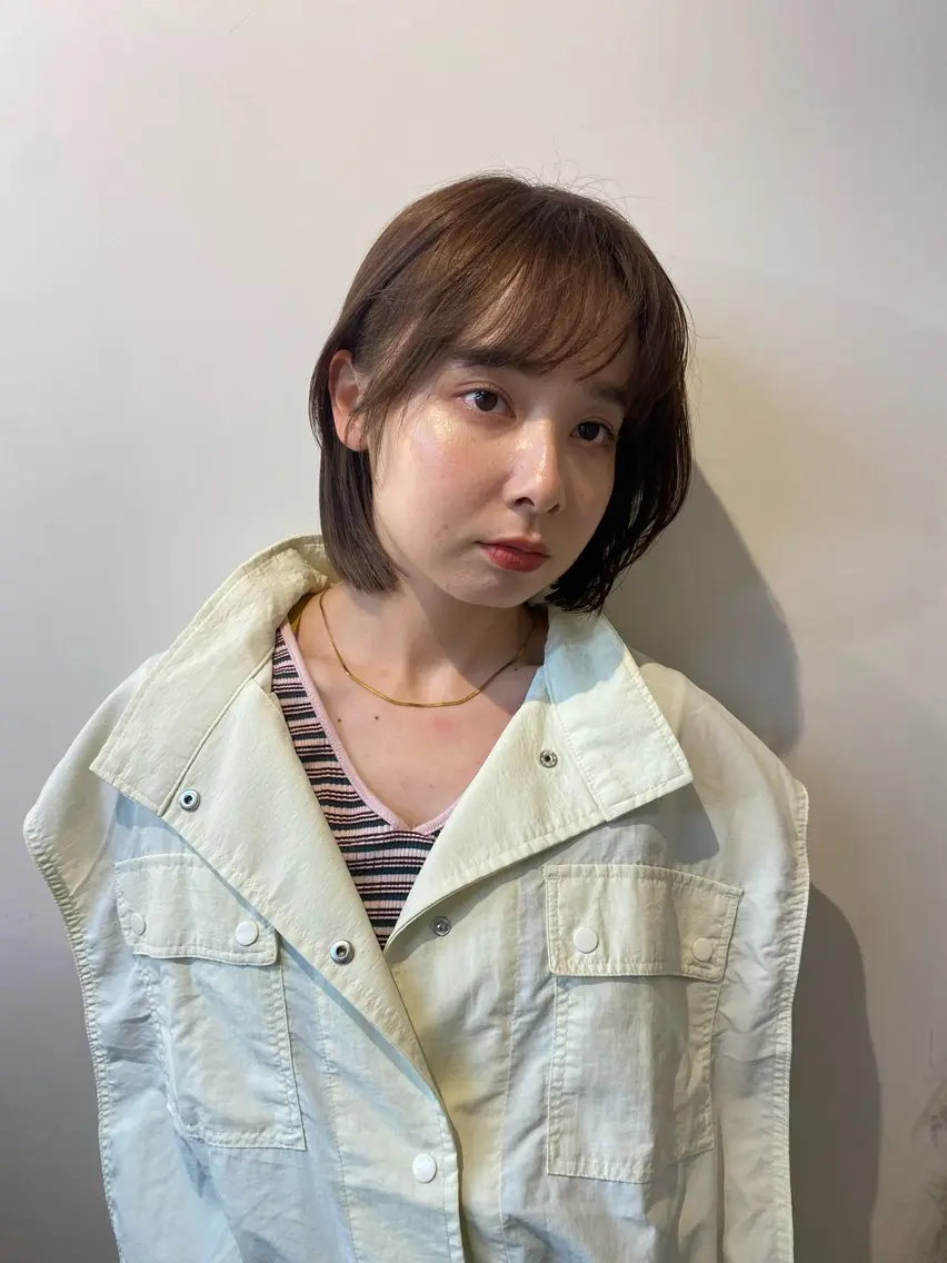 ショート ヘアカラー 原田 梓未のヘアスタイル