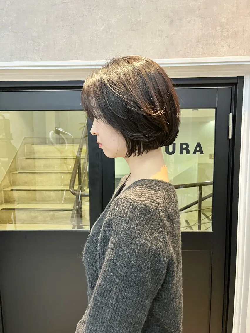 ショート カット 縮毛矯正 ボブ×縮毛矯正 ryotaのヘアスタイル