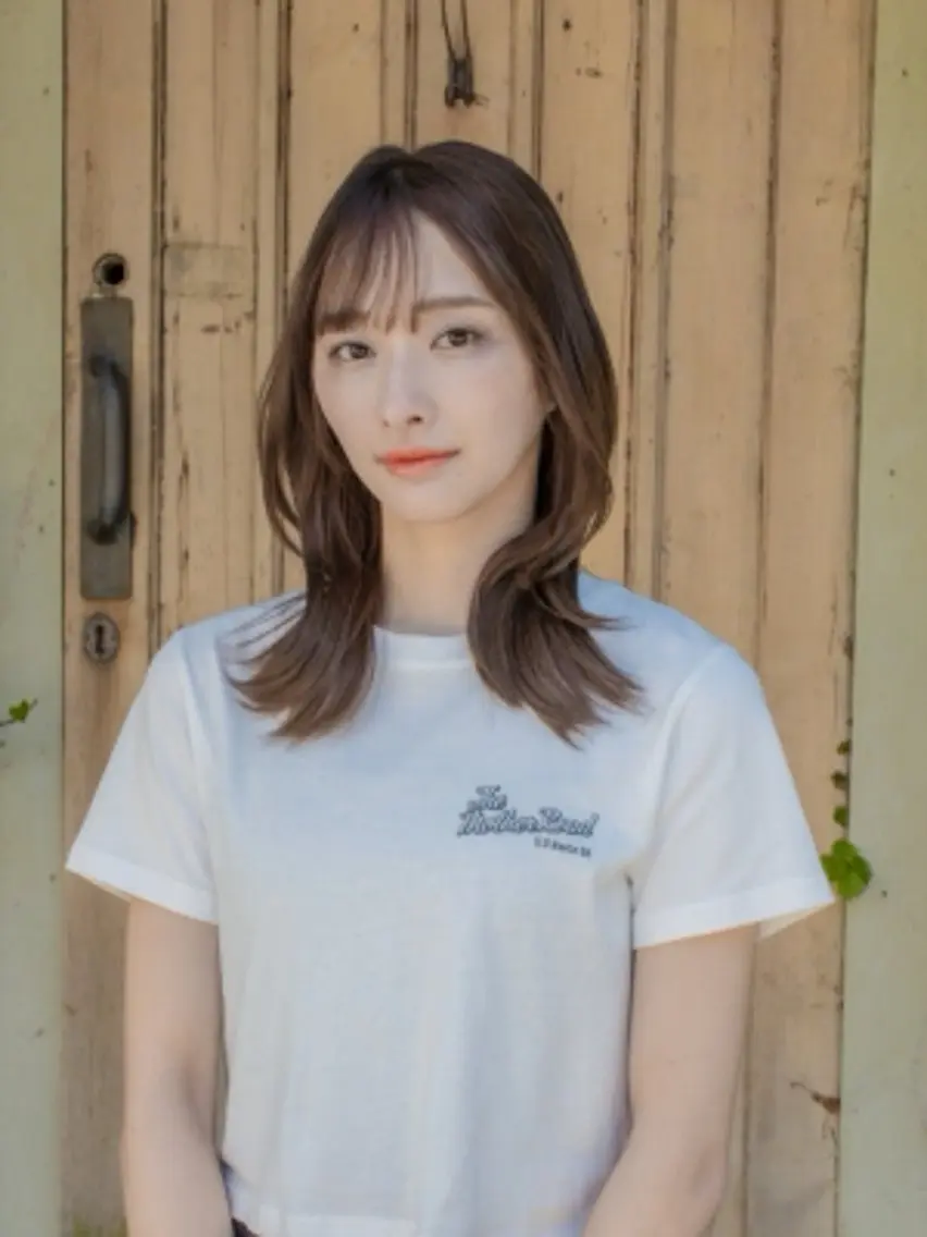 自然な前髪ストレート✨前髪の縮毛矯正+前髪カット✂️の写真