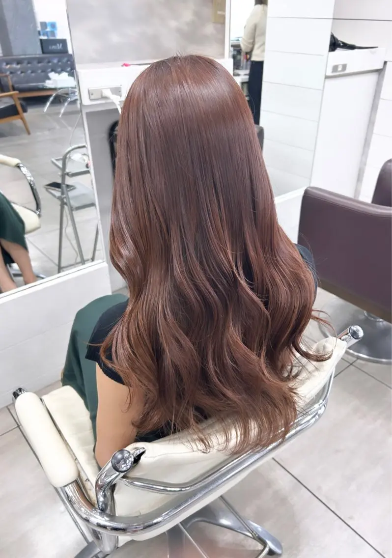 ロング カット ヘアカラー レイヤー/艶髪カラー 森本くるみのヘアスタイル