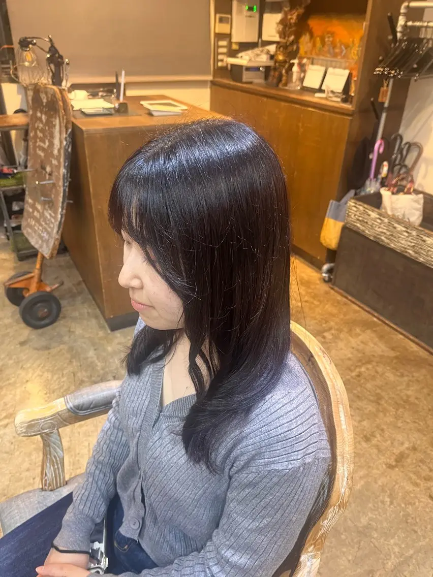 カラー ヘアカラー 松原 樹里のヘアスタイル