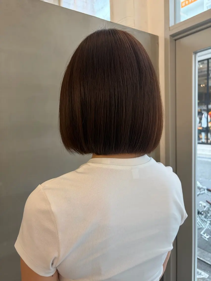 ショート 縮毛矯正 縮毛矯正 田中 瑠愛のヘアスタイル