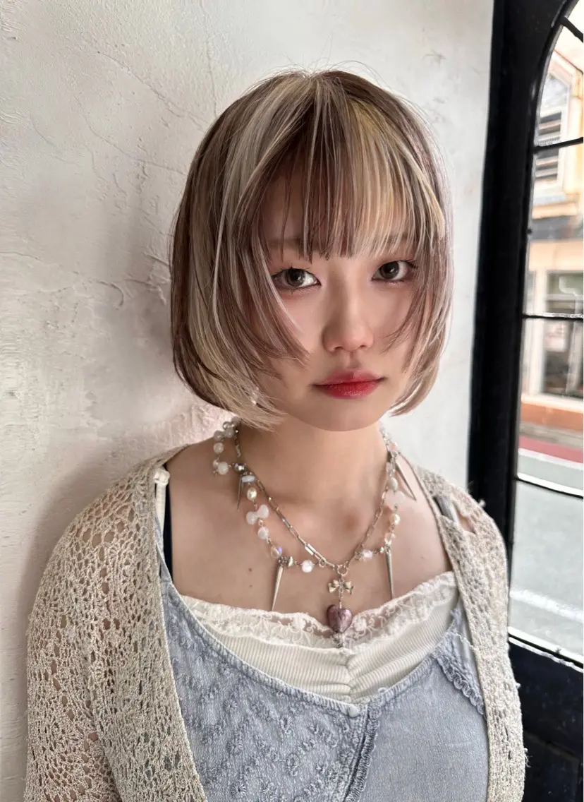 ショート カット ヘアカラー トリートメント 岩本 陽介のヘアスタイル