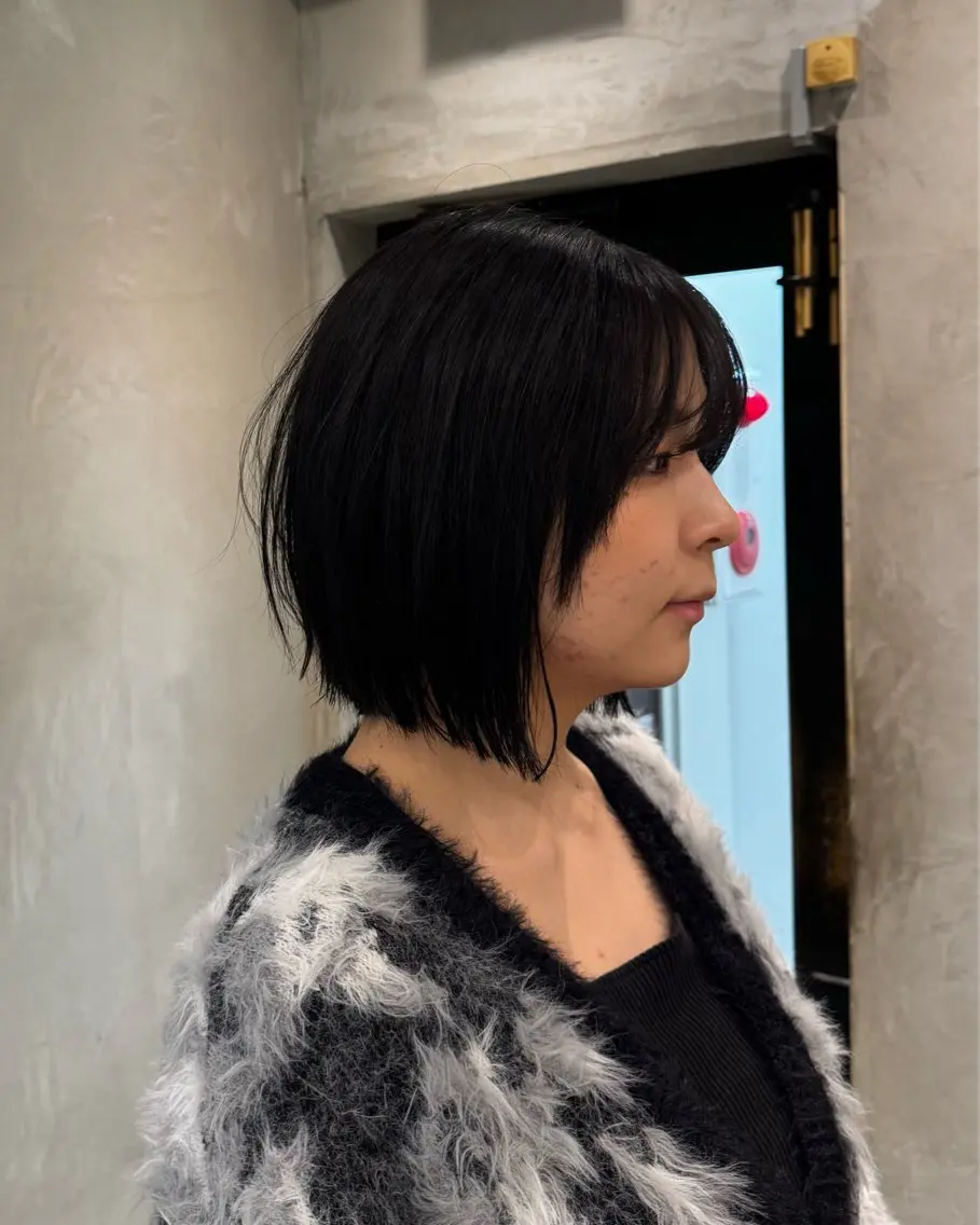 ショート ボブ レイヤーカット カット ヘアカラー トリートメント ボブ/レイヤー/パー マ/立川/KOKIのヘアスタイル