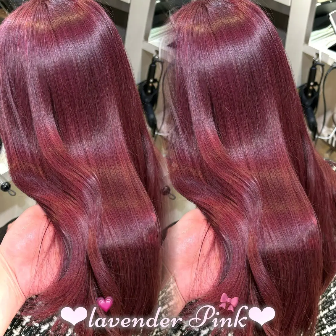 ロング カラー ベージュカラー ブリーチ ケアブリーチ ラベンダーカラー ラベンダーピンク ヘアカラー トリートメント 新宿/艶カラー 🎀韓国ヘアKANAのヘアスタイル