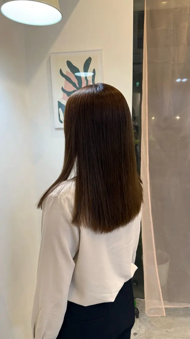 ロング カラー ベージュカラー カット ヘアカラー 【YARD.】橋本 稀乃のヘアスタイル