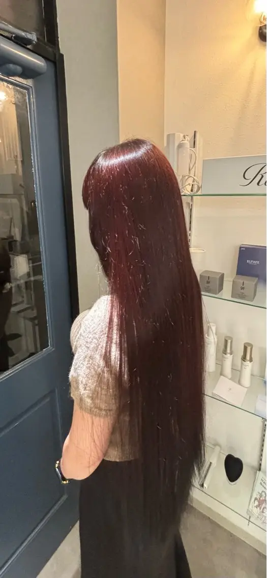 ロング カット ヘアカラー one by the ect佐々木輝人✨のヘアスタイル