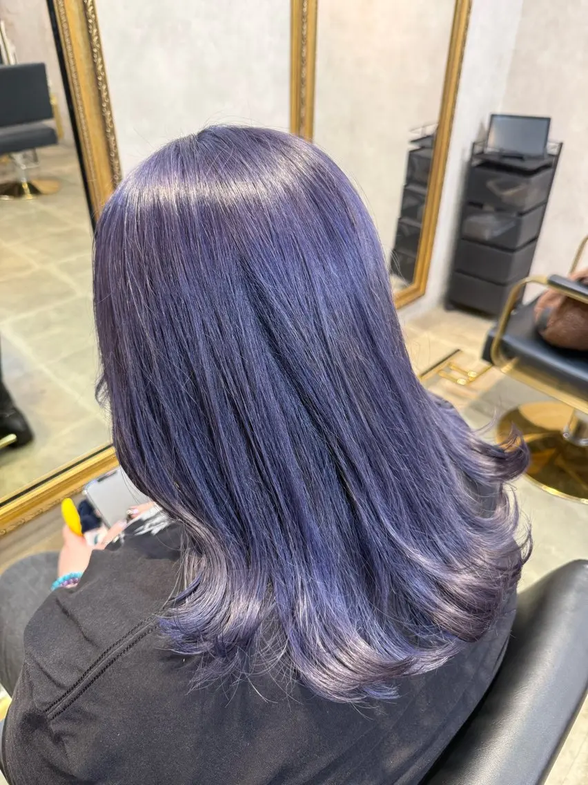 ミディアム カラー 透明感カラー ラベンダーカラー カット ヘアカラー maco /カラー・縮毛矯正のヘアスタイル