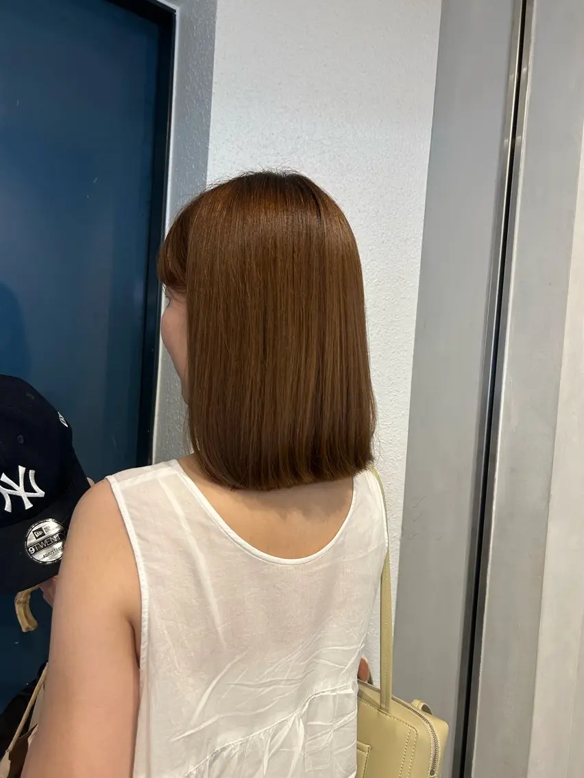 ミディアム 切りっぱなしボブ ボブ 🍀秋山 桃子🍀のヘアスタイル