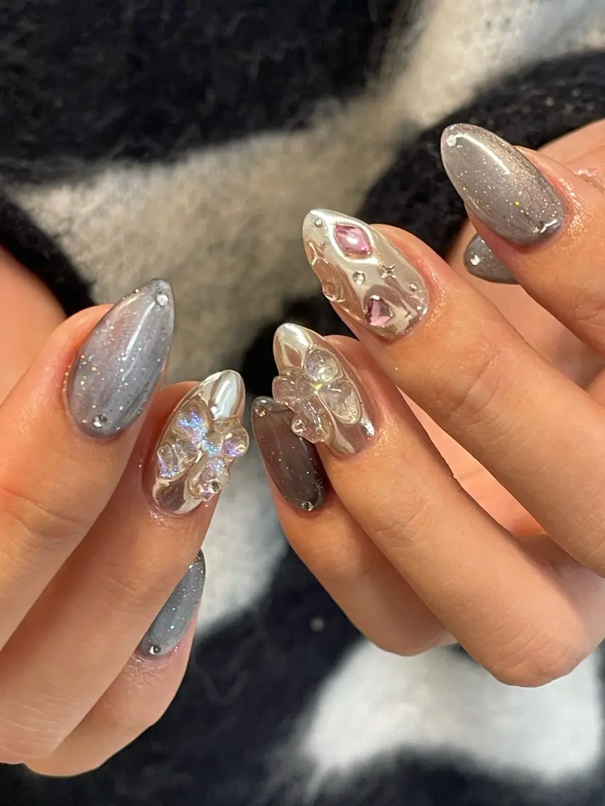 ネイル ハンドネイル emu nail Rukaのネイルデザイン