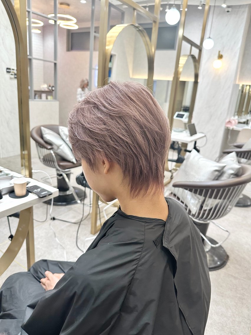 メンズカット+カラーの写真