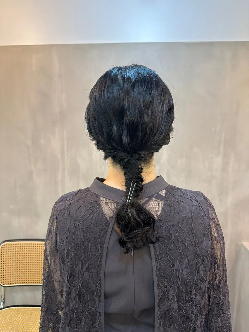 ヘアアレンジ ヘアセット 艶髪/ブリーチなし Wカラー🌺yuiのヘアスタイル
