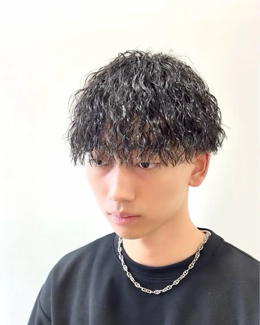 パーマ メンズ マッシュ メンズパーマ カット パーマ トリートメント ☆★メンズ特化★☆ 川地由麿のヘアスタイル