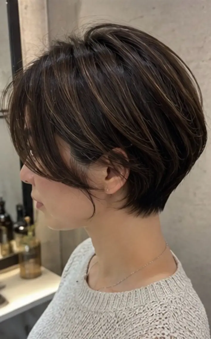 ショート カラー カット ヘアカラー 【脱白髪染め 白髪ぼかし】関口舜大のヘアスタイル