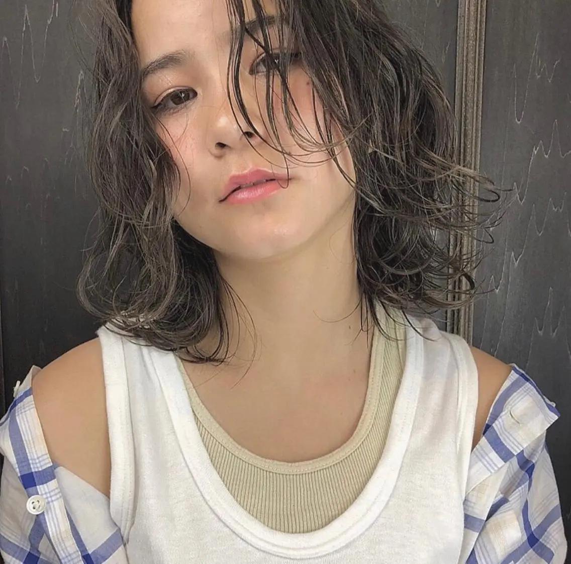 カラー ヘアカラー トリートメント ボブ♡柔らかいカラー 實松栞理のヘアスタイル