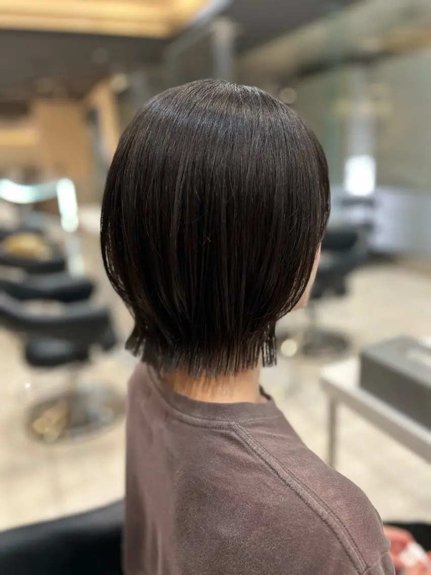ミディアム ボブレイヤー ボブ くびれヘア レイヤーカット 結べるレイヤーカット /nodoka☾のヘアスタイル